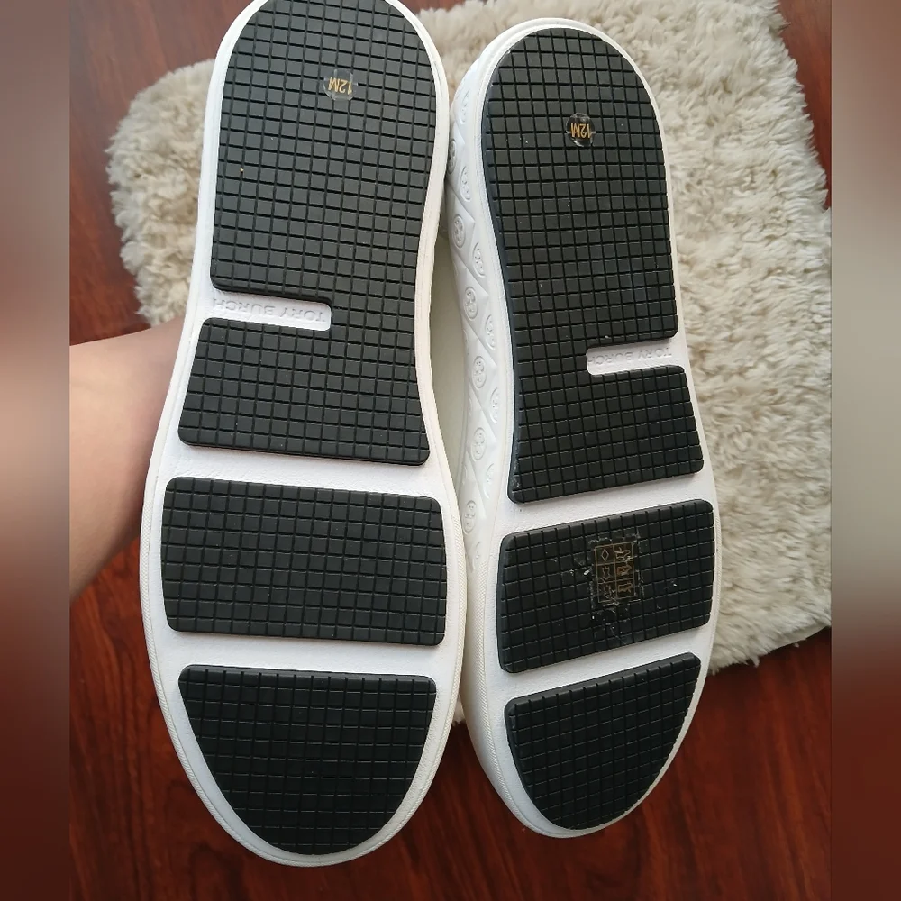 💎 Tory Burch Women's Ladybug Leather White Sneakers